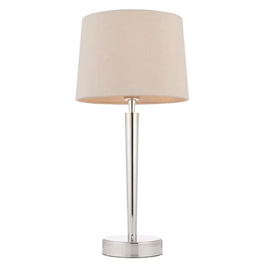 Syon USB Mink Fabric Table Lamp In Bright Nickel_1