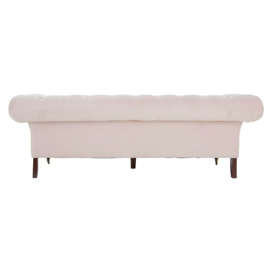 Syria Upholstered Fabric 3 Seater Sofa In Muted Pink_4