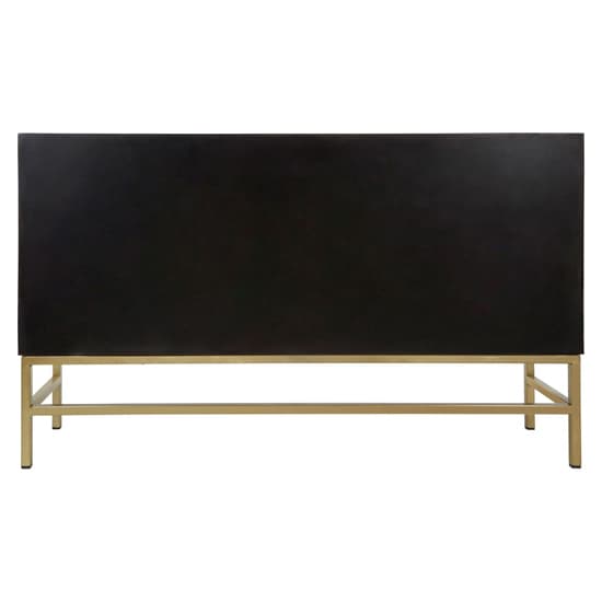 Syria Wooden Sideboard With Gold Legs In Brown_5