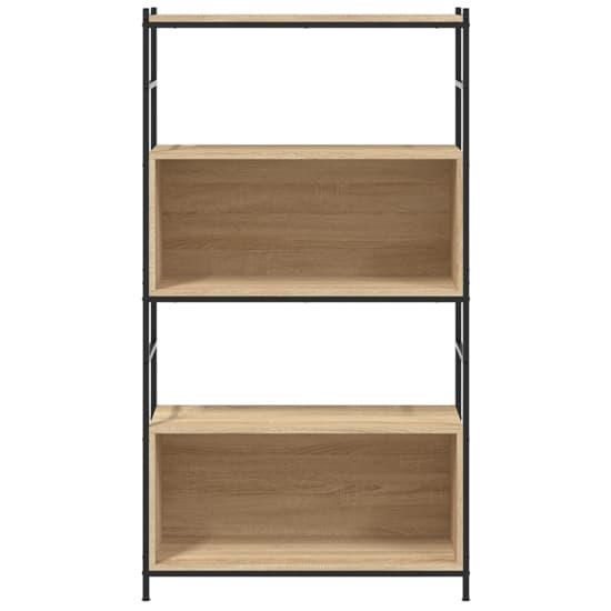 Tacey Wooden Bookcase With 2 Large Shelves In Sonoma Oak_3