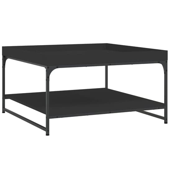 Tacey Wooden Coffee Table In Black With Undershelf_2