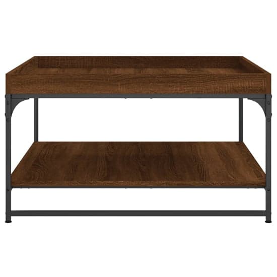 Tacey Wooden Coffee Table In Brown Oak With Undershelf_4
