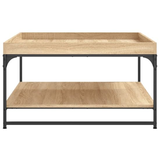 Tacey Wooden Coffee Table In Sonoma Oak With Undershelf_4