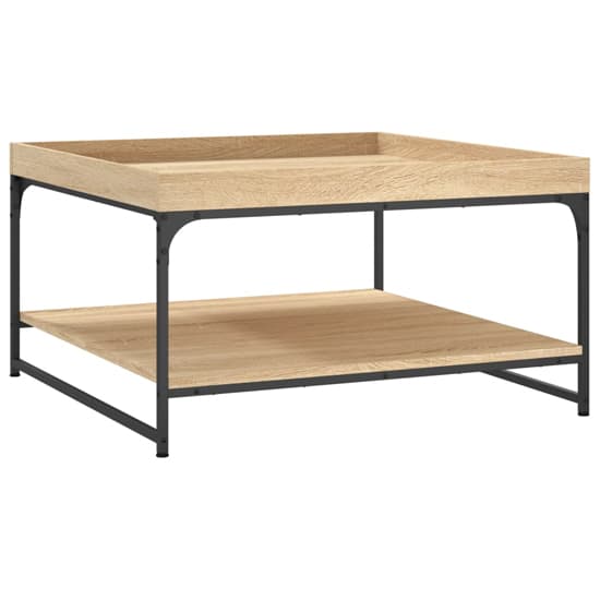 Tacey Wooden Coffee Table In Sonoma Oak With Undershelf_5