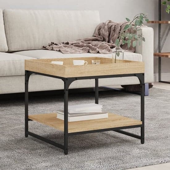 Tacey Wooden Coffee Table Square In Sonoma Oak_1
