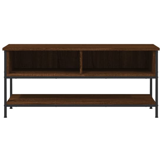 Tacey Wooden TV Stand With 2 Open Shelves In Brown Oak_3