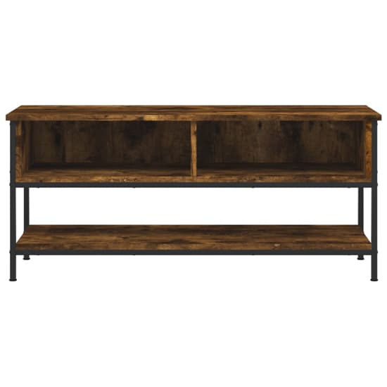 Tacey Wooden TV Stand With 2 Open Shelves In Smoked Oak_3