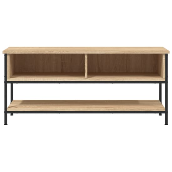Tacey Wooden TV Stand With 2 Open Shelves In Sonoma Oak_3
