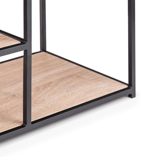 Tacita Wooden TV Stand With Shelves In Sonoma Oak_4