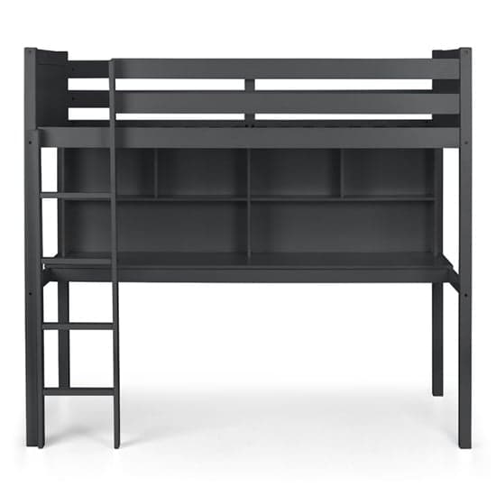 Takako Wooden Highsleeper Bunk Bed With Desk In Anthracite_4