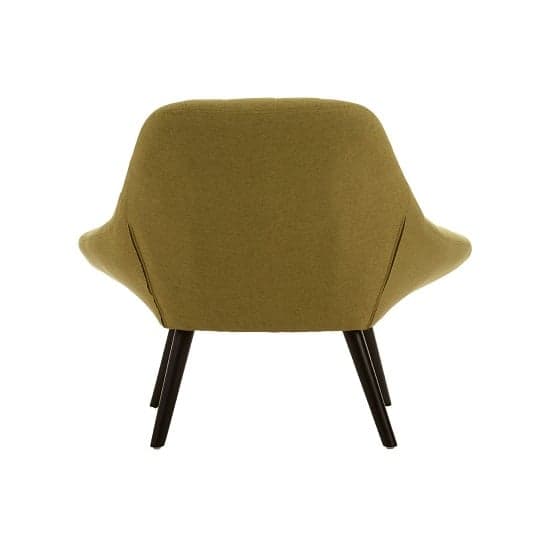 Hyadum Faux Linen Upholstered Bedroom Chair In Green    _4