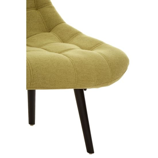 Hyadum Faux Linen Upholstered Bedroom Chair In Green    _6