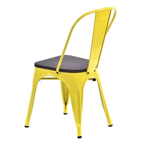 Talli Metal Side Chair In Yellow With Timber Seat_3