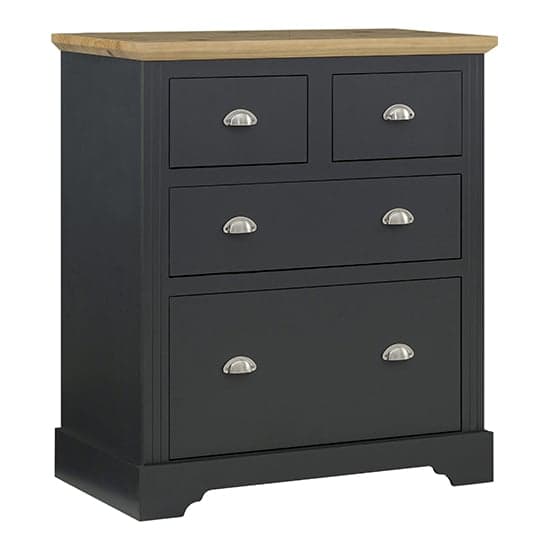 Talox Wooden Chest Of 4 Drawers In Grey And Oak_2