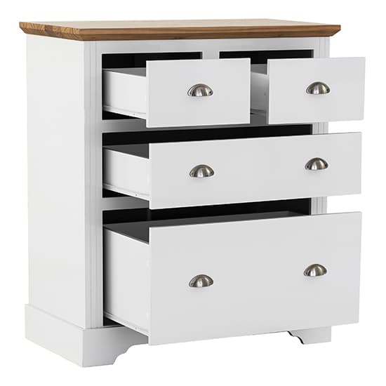Talox Wooden Chest Of 4 Drawers In White And Oak_3