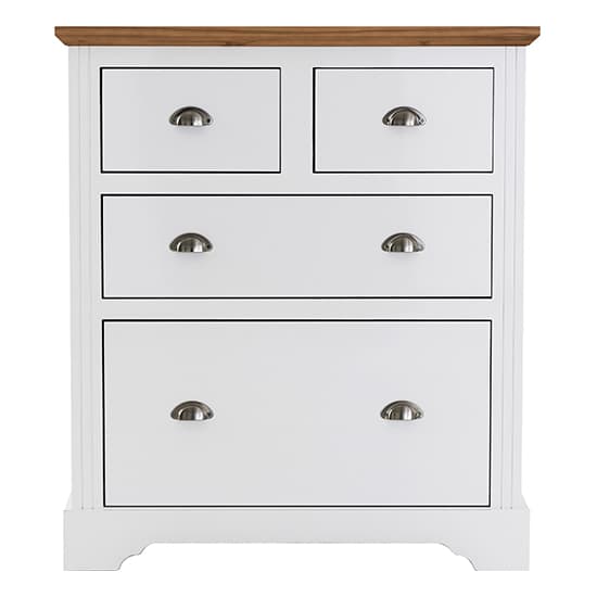 Talox Wooden Chest Of 4 Drawers In White And Oak_4
