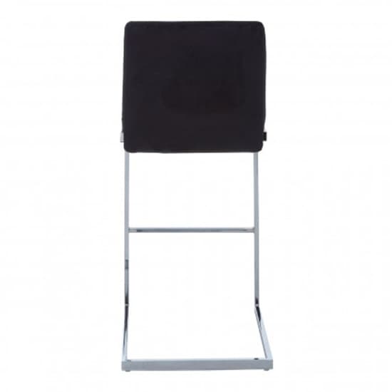 Tamzo Black Velvet Upholstered Bar Chair With Low Back In Pair_5