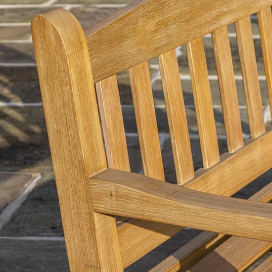 Taplow Outdoor 1.5m Wooden Seating Bench In Natural Timber_4