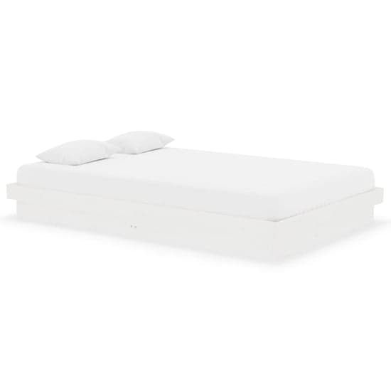 Tassilo Solid Pinewood King Size Bed In White_2