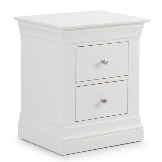 Calida Bedside Cabinet In White Lacquer With Two Doors_2