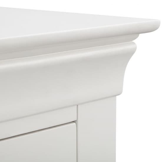 Calida Wooden Tall Chest Of Drawers In White Lacquer_7