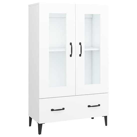 Taszi Wooden Highboard With 2 Doors 1 Drawers In White_3