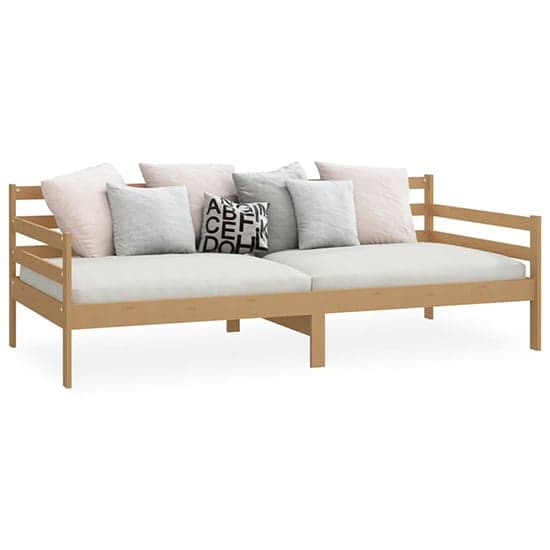 Tatiana Solid Pinewood Single Day Bed In Honey Brown_2