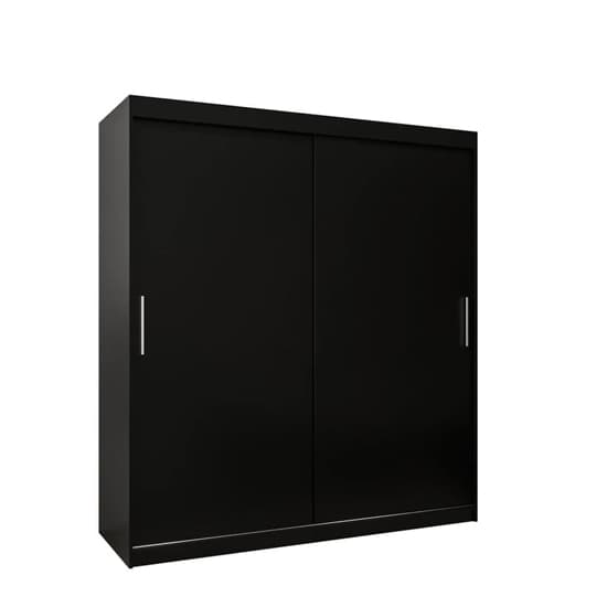 Tavira Wooden Wardrobe 2 Sliding Doors 180cm In Black_4