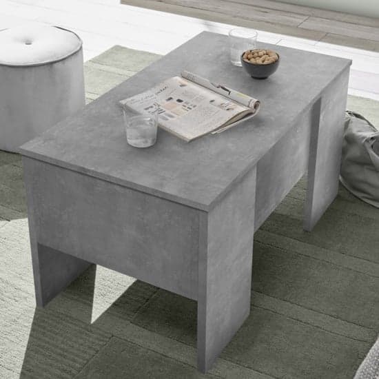 Taze Lift-Up Storage Coffee Table In Cement Effect_2