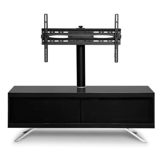 Tavin Ultra High Gloss TV Stand With 2 Compartments In Black_3