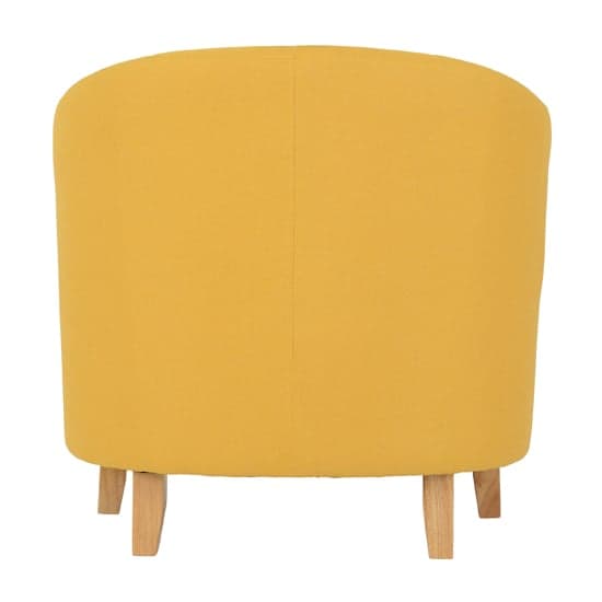 Trinkal Fabric Upholstered Tub Chair In Mustard_5