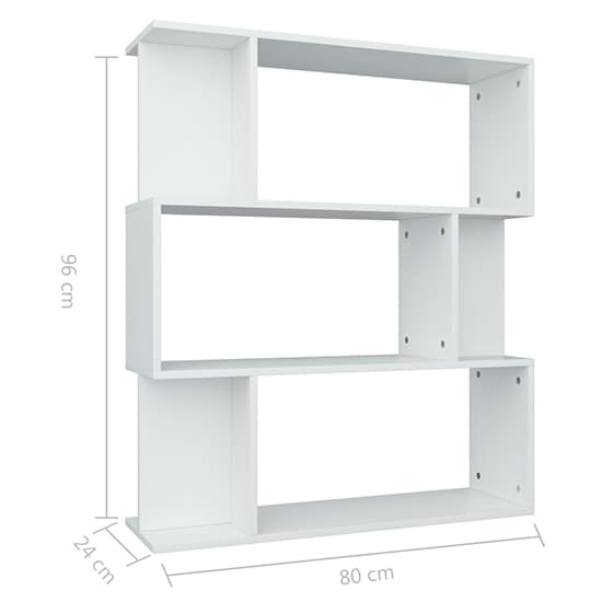 Tenley Wooden Bookcase And Room Divider In White_5