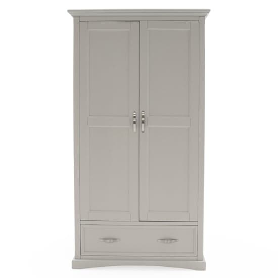 Ternary Wooden Wardrobe With 2 Doors In Grey_2