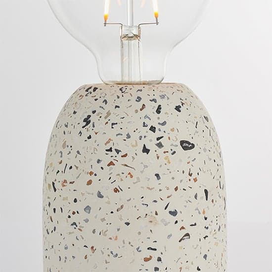 Terrazzo Table Lamp In White Terrazzo_3