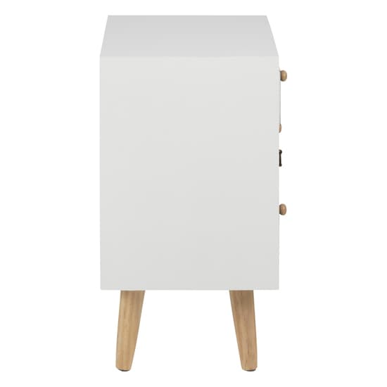 Thaws Wooden Bedside Cabinet With 4 Drawers In Multicolored_4