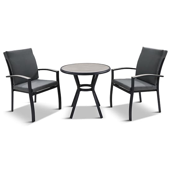 Thirsk Outdoor Bistro Set With 2 Armchairs In Graphite Grey_2