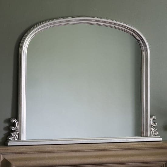 Thorne Rectangular Overmantle Mirror In Silver Frame_1