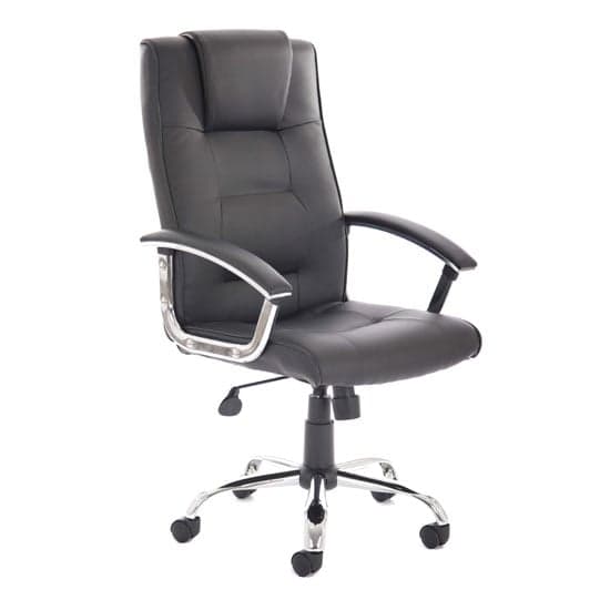 Thrift Leather Executive Office Chair In Black_1
