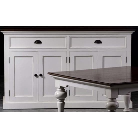 Throp Sideboard In White Distress And Deep Brown_2