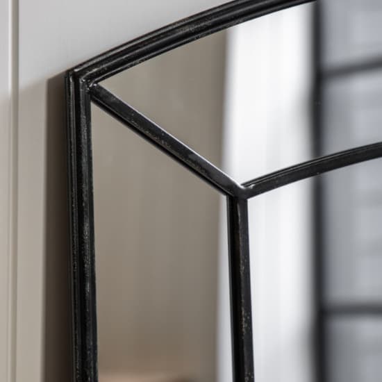 Thurock Window Design Wall Mirror In Black Frame_3