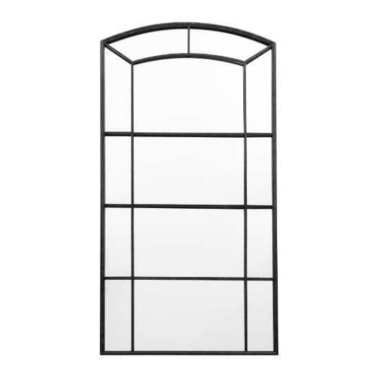 Thurock Window Design Wall Mirror In Black Frame_1