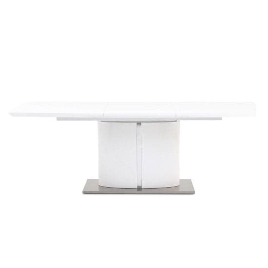 Falstone Extending Dining Table Rectangular In White High Gloss