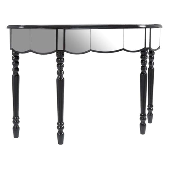 Tiffani Mirrored Glass Console Table In Silver And Black_1