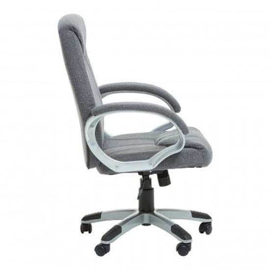 Tilburg Fabric Home And Office Chair In Grey With Arms_3
