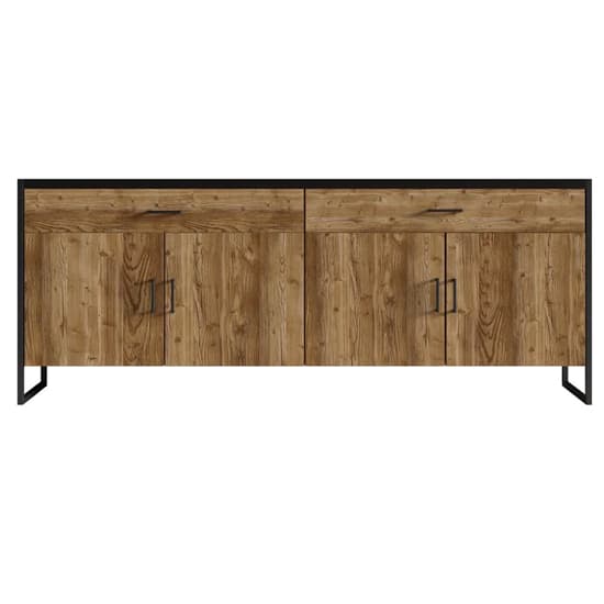 Tinley Wooden Sideboard With 4 Doors 2 Drawers In Canyon Oak_3