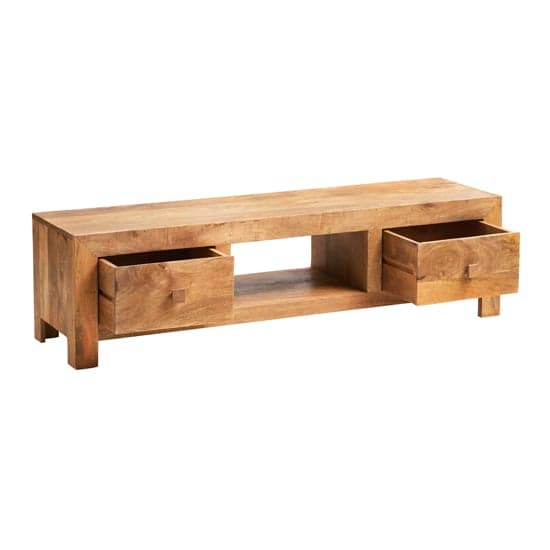 Tivat Mango Wood TV Stand Wide In Light Mahogany_2