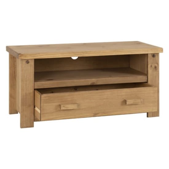 Torsal Wooden 1 Drawer TV Stand In Waxed Pine_2