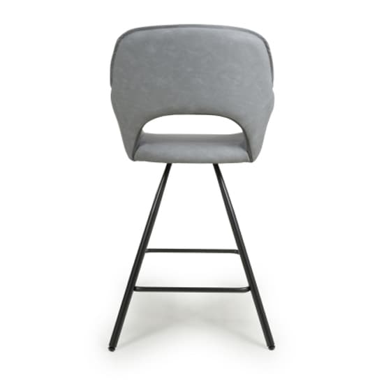 Torun Light Grey Leather Effect Bar Chairs In Pair_6