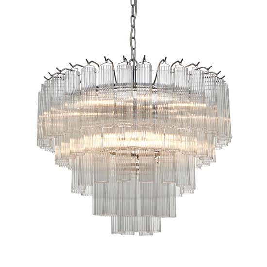 Toulon 12 Lights Ceiling Pendant Light In Polished Nickel_8