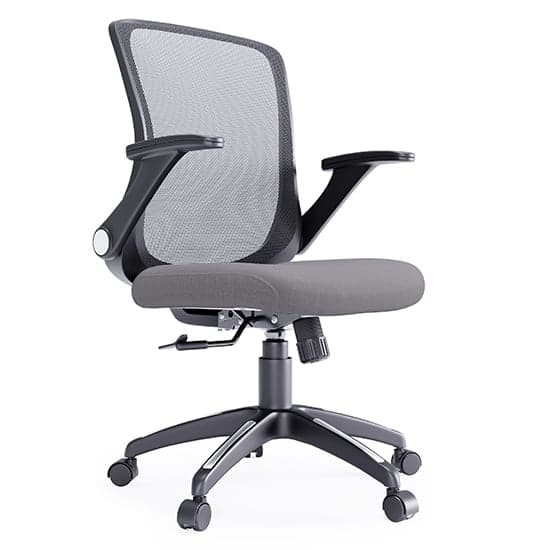 Towcester Mesh Fabric Home And Office Chair In Grey_1